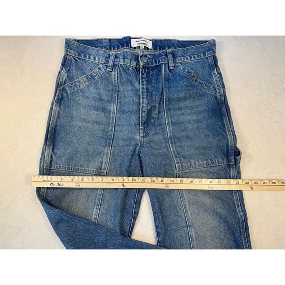 Reformation Denim Kealy Carpenter Utility Jeans 30 High Rise Relaxed Straight - Picture 10 of 13